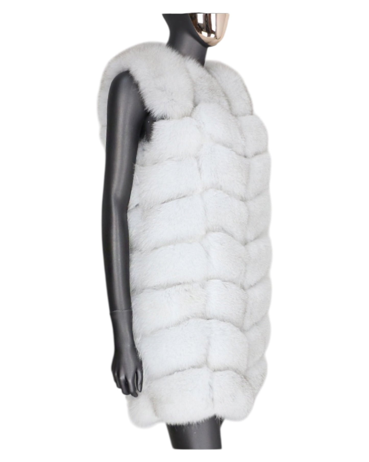 Fur vest “Laura” white