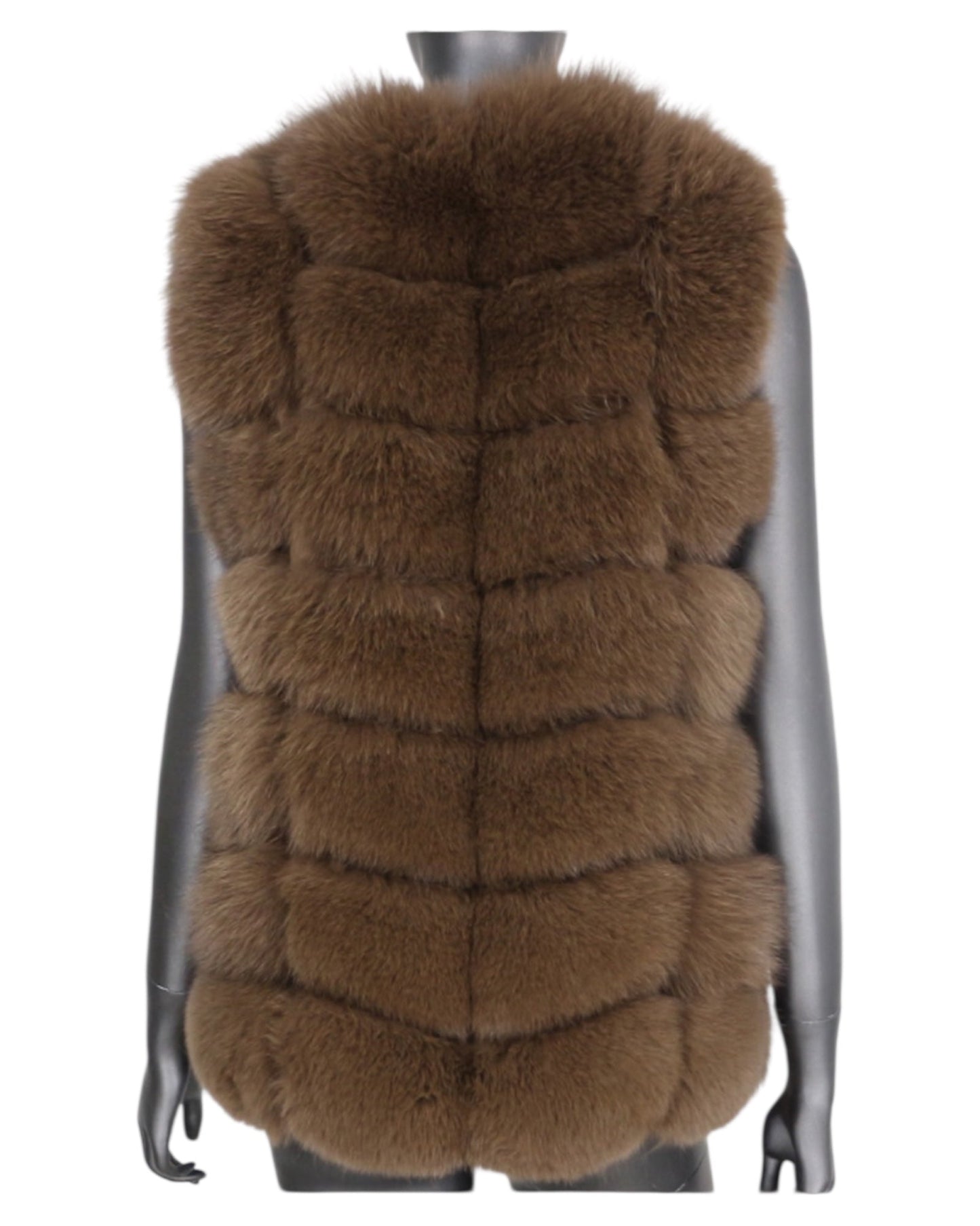 Fur vest “Naomi” brown