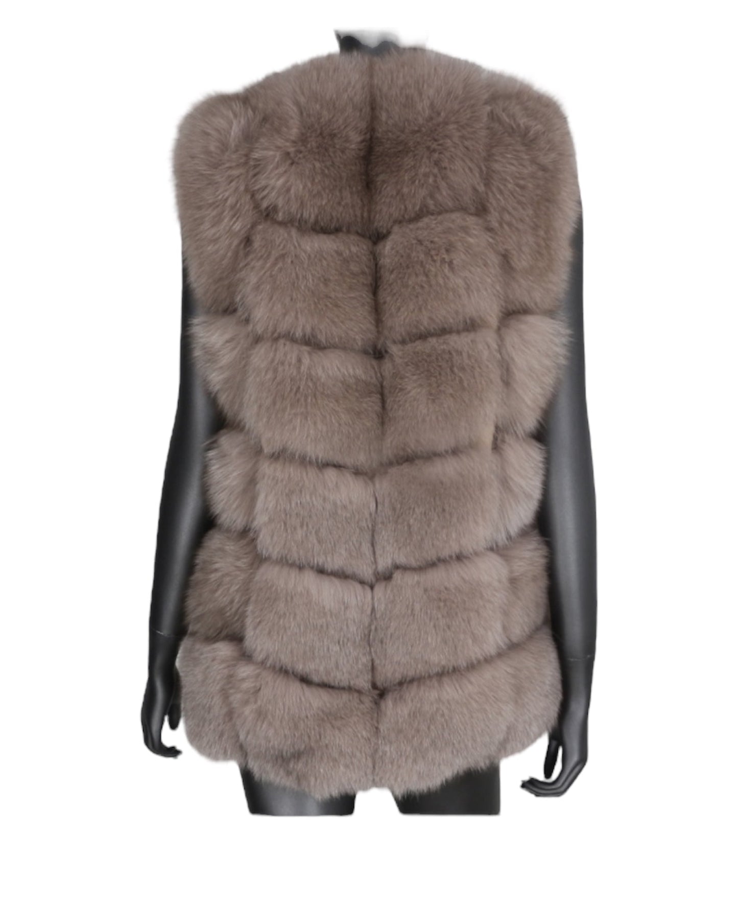 Fur vest “Naomi” powder pink