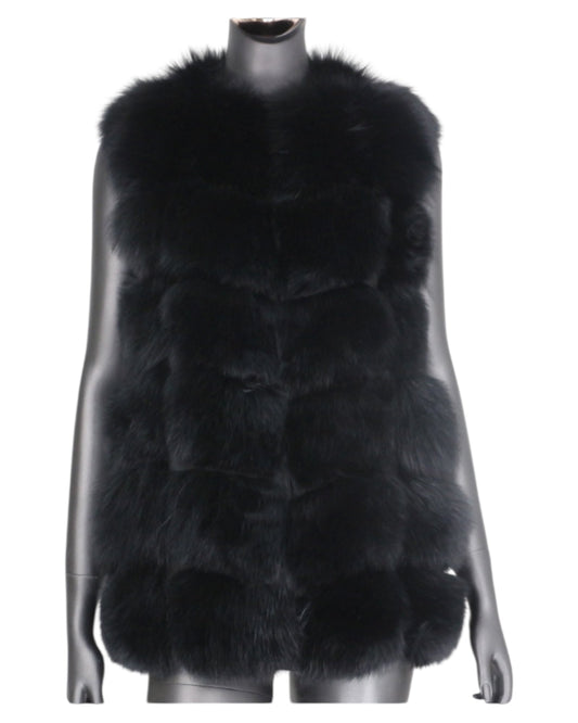 Fur vest “Naomi” black