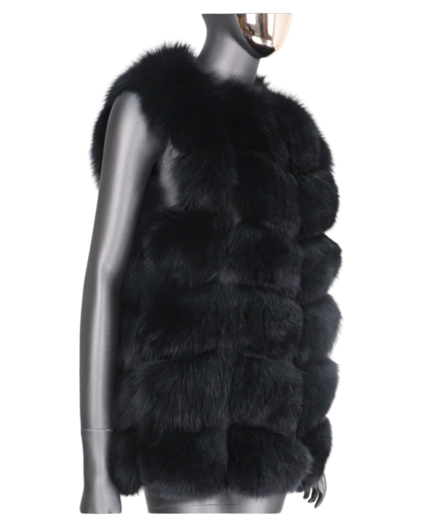 Fur vest “Naomi” black