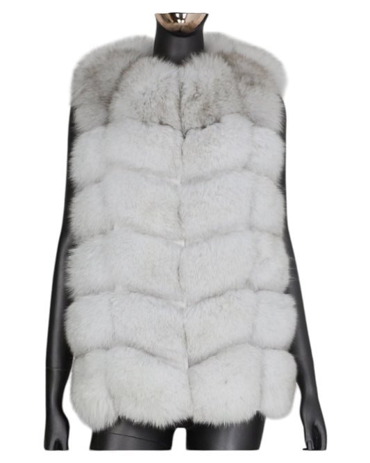 Fur vest “Naomi” white