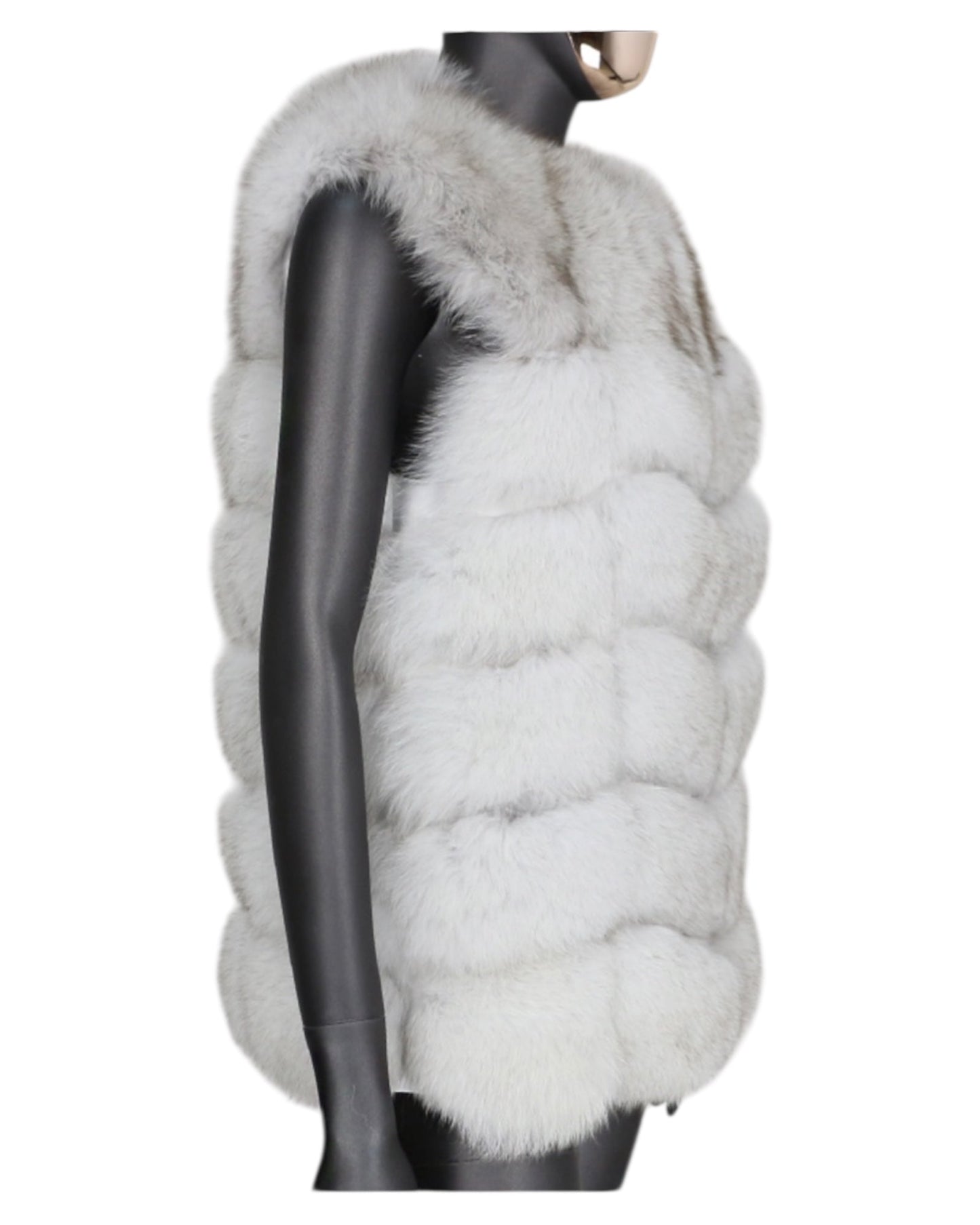 Fur vest “Naomi” white